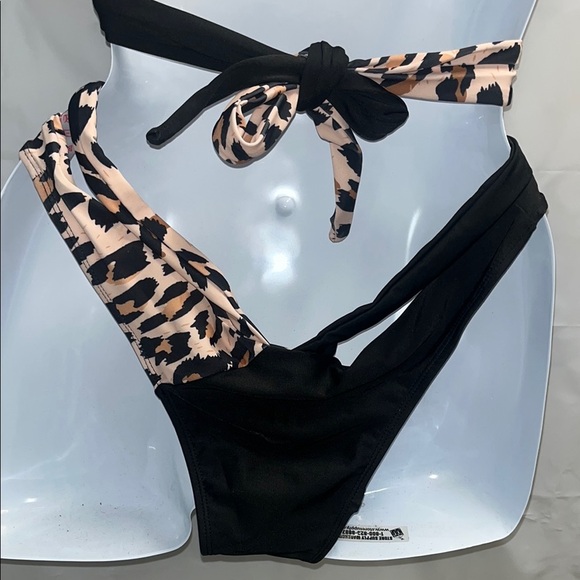 NWOT Leopard Print and Black Women's Swimwear Size XL - Picture 8 of 10